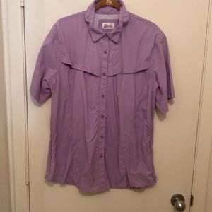 World Wide sportsman lavender purple authentic fishing shirt. 2XL.